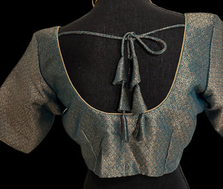 silk blouses ready to wear online shopping  bandhani blouse online
