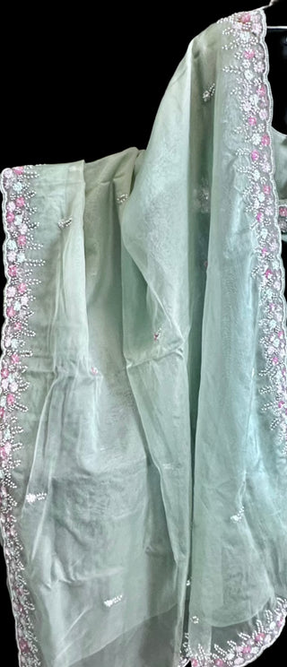 Pure organza saree online usa embroidered pastel organza saree usa pure pastel organza saree usa