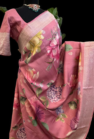 pink beneras silk saree online usa floral silk saree usa pure silk saree usa 