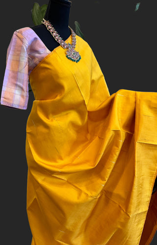 yellow kanchi pattu saree usa online kanjivaram silk saree usa checks kanjivaram saree online pastel kanchi pattusaree usa
