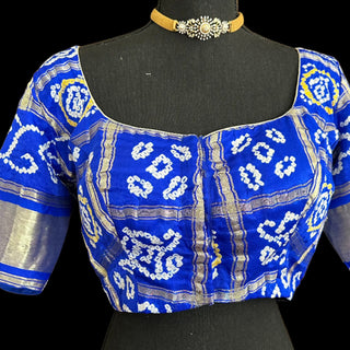 silk blouses bandhani blouse online