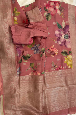 pink beneras silk saree online usa floral silk saree usa pure silk saree usa