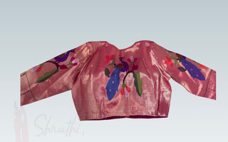pink paithani readymade blouse online usa 