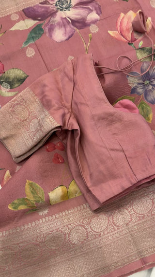 pink beneras silk saree online usa floral silk saree usa pure silk saree usa