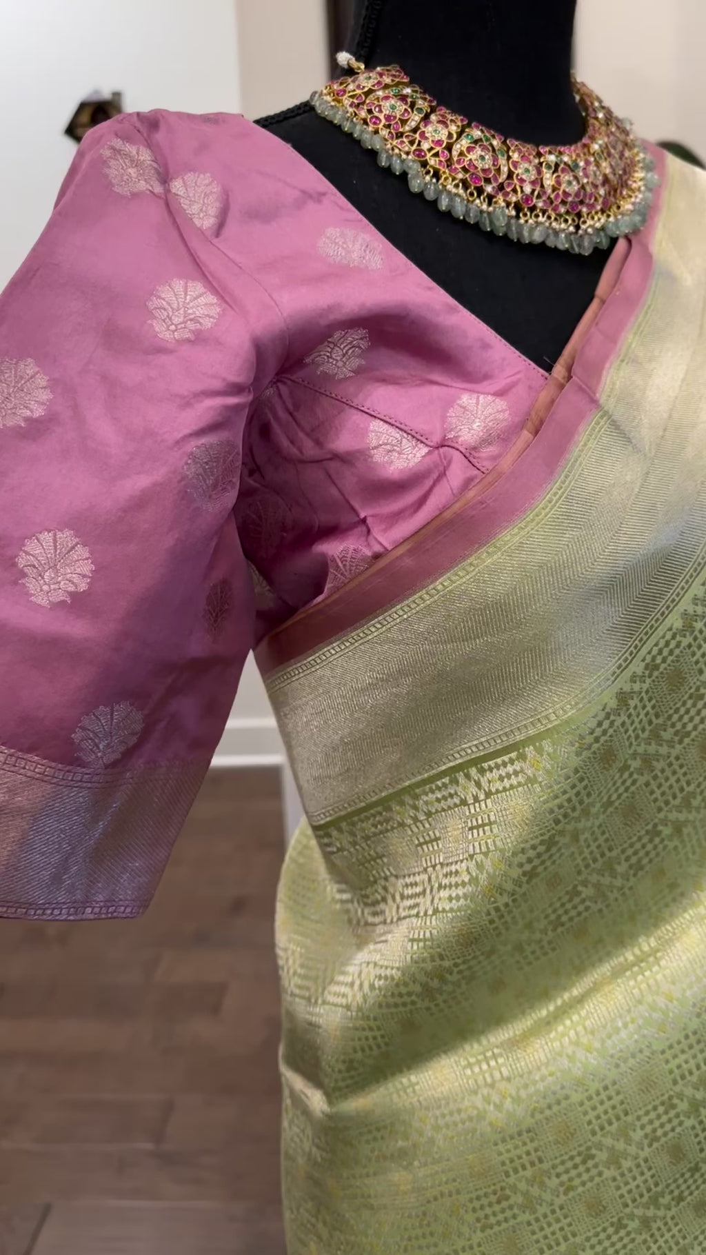 beneras silver zari pastel pure silk saree online green beneras saree