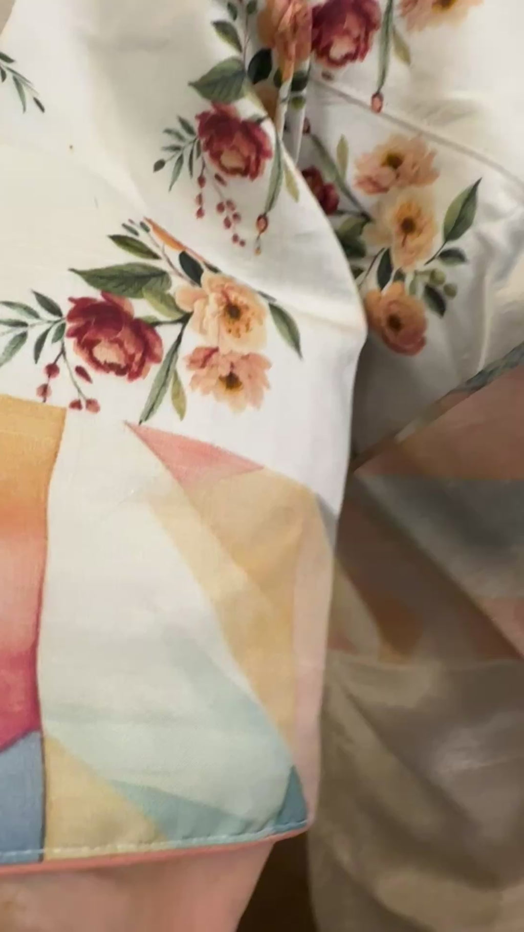 Banaras tissue silk saree with floral motifs and prestitched blouse