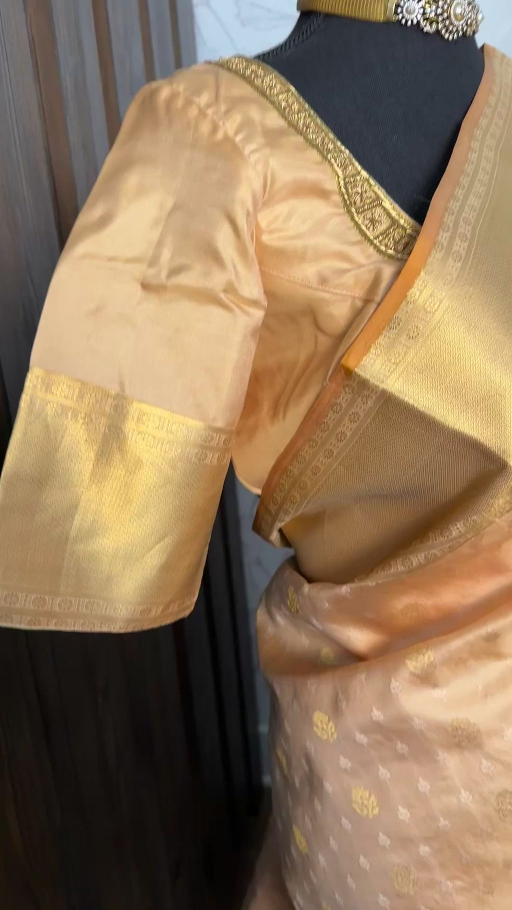 Handwoven Pure Kanchipuram Silk Saree – Modern Easy Drape Pattu