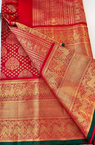 bridal red kanchi pattu saree bridal kanchi pattu sareeonline kanchipuram bridal silk saree traditional kalyana pattu saree online usa pure kanchi pattu saree bridal collection red kanchi pattu saree online