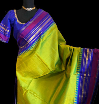 pure zari silk saree green pattu saree usa bright green kanjivaram saree usa bridal muhurtam indian wedding sari saree usa easy drape temple kanchi 