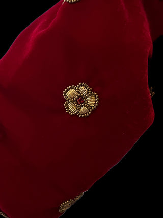 Red embroidered blouse readymade blouse for silk saree online usa  