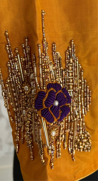 borderless purple kanchi pattu saree online usa
