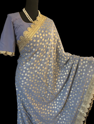 lavendar silk saree online usa 